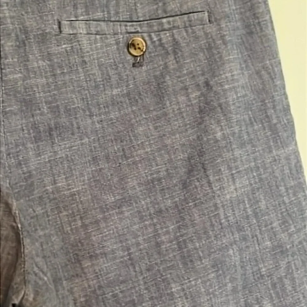 Banana Republic Aiden Shorts Mens Sz 34 Blue Chambray Father's Day BBQ Nautical‎